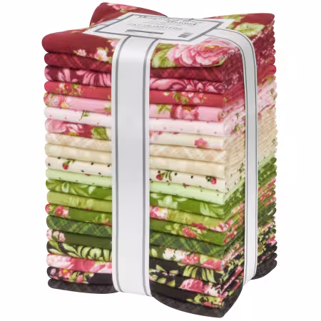Fat Quarter Bundles, Bouquet of Roses Flannel, 20pcs