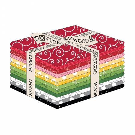Fat Quarter Kimberbell Christmas Basics, 12pcs/bundle