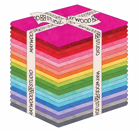 Fat Quarter Squares Shadow Play Flannel Brights,21pcs/bundle
