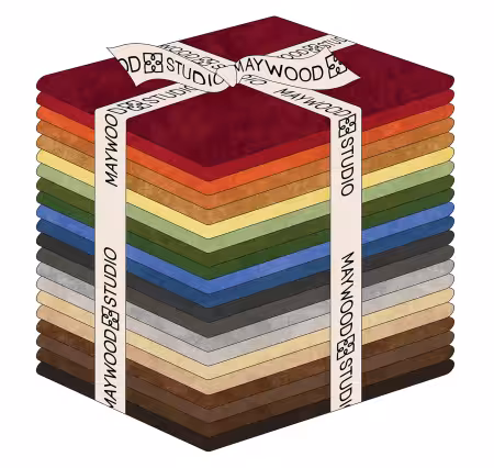 Fat Quarter Squares Shadow Play Flannel Naturals,21pcs/bundle