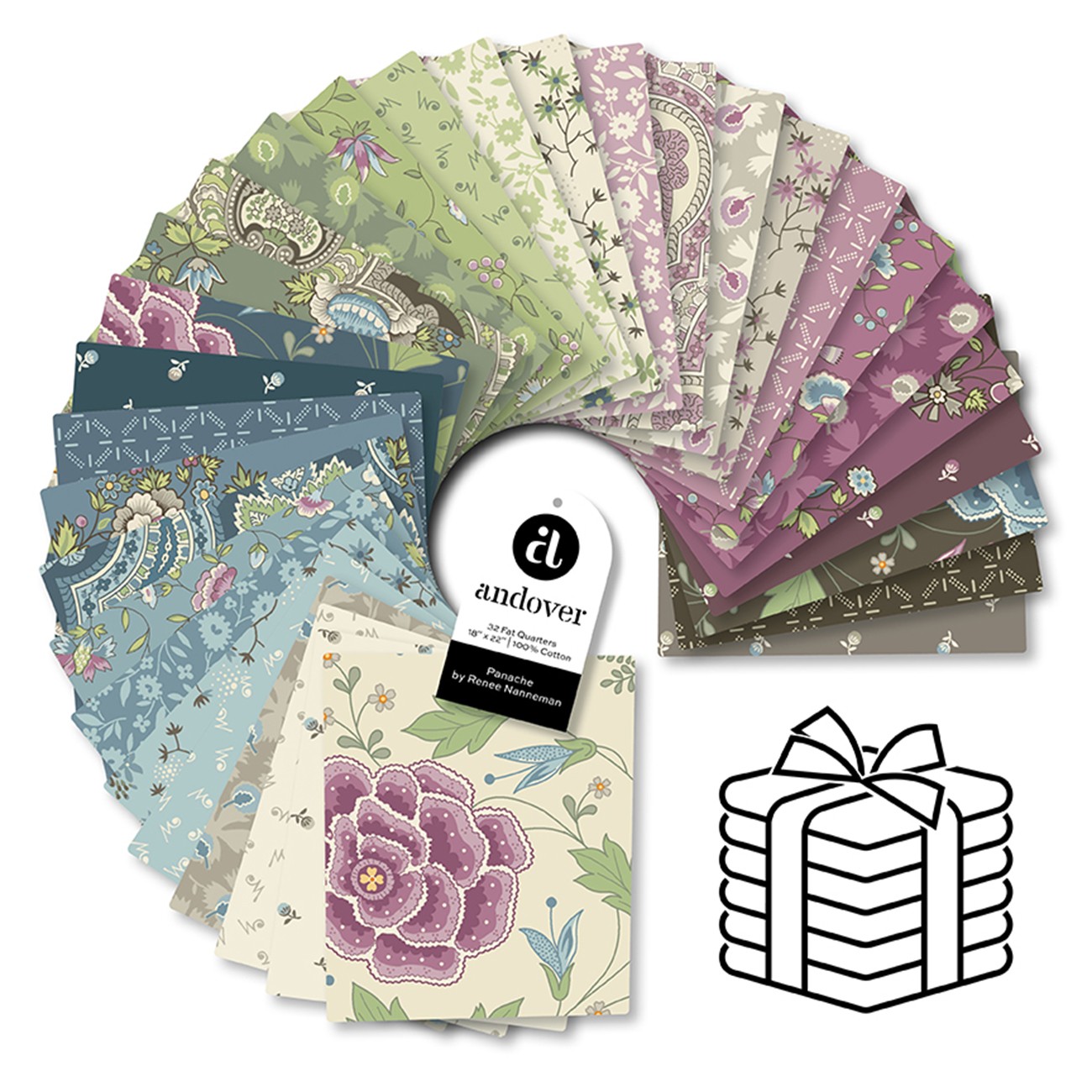 Panache - Fat Quarter Bundle - 32 Cuts Each