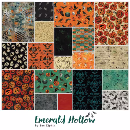 Fat Quarter Emerald Hollow, 20pcs, 2 bundles/pack