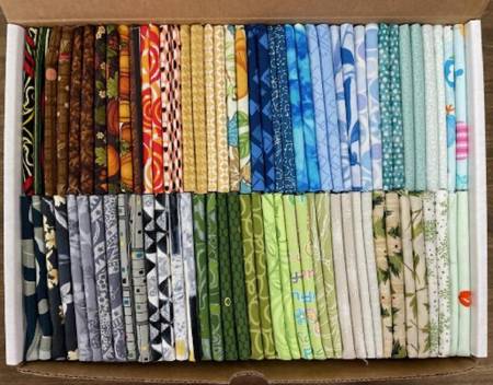 Fat Quarter Box, 80 Miscellaneous pieces/box