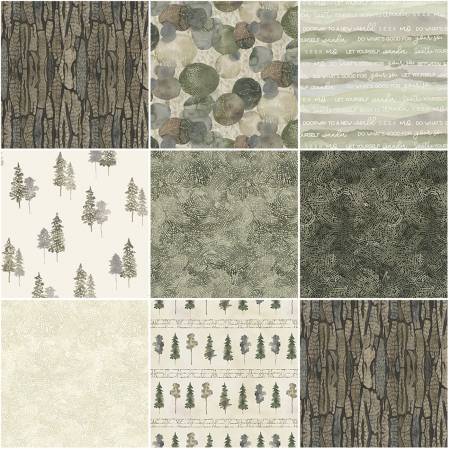 10in Squares Forest Retreat, 42pcs/bundle