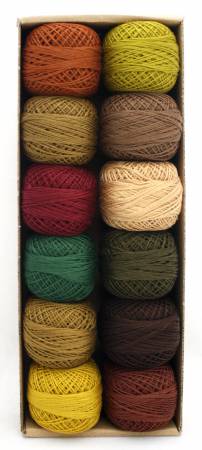 Valdani Pearl Cotton Ball Sz12 109yd 12 Colors Fall Rhapsody