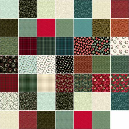 10in Squares A Festive Medley, 42pcs/bundle