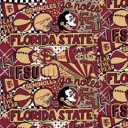 Florida State Seminoles Cotton Digitally Printed