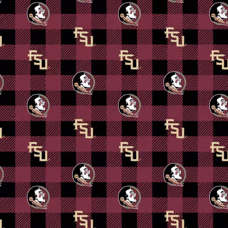 NCAA Florida State Buffalo Plaid Fleece