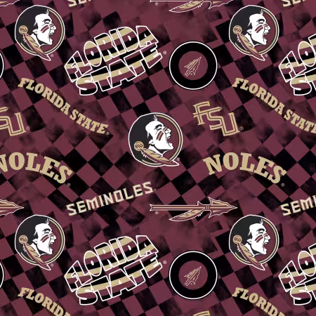 Florida State Check allover-Cotton