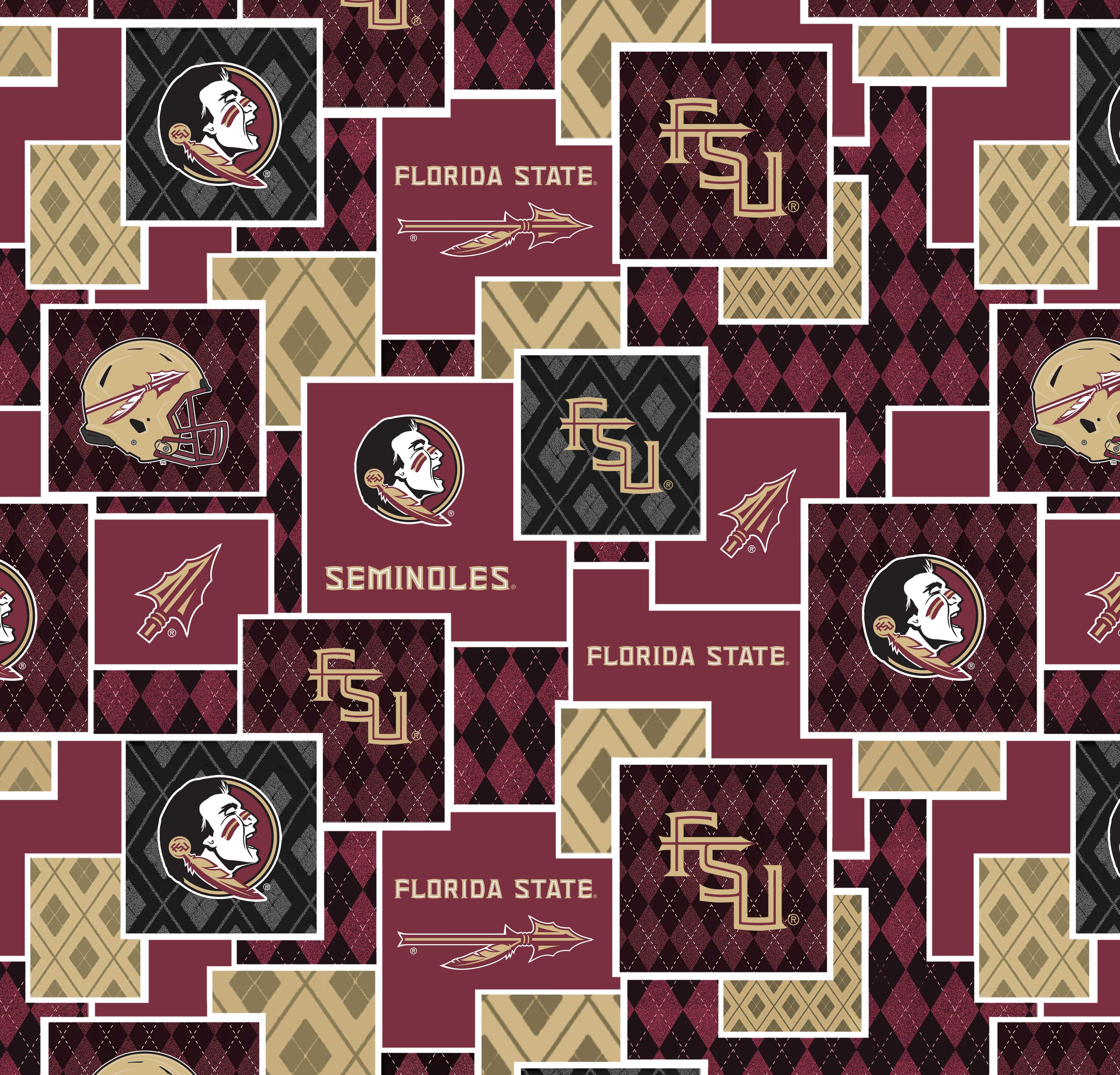 Florida State Argyle Boxes-Cotton