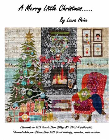 A Merry Little Christmas Collage Pattern by Laura Heine