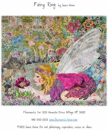 Fairy Ring Collage Pattern by Laura Heine