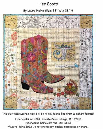 Her Boots Collage Pattern by Laura Heine