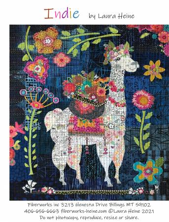 Indie...The Llama Collage Pattern by Laura Heine