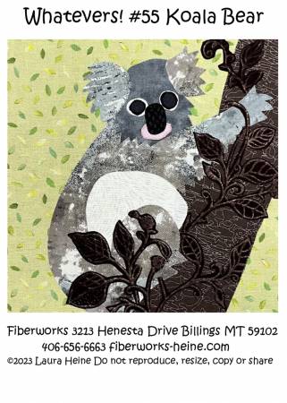 Whatevers! #55 Koala Bear Collage Pattern by Laura Heine