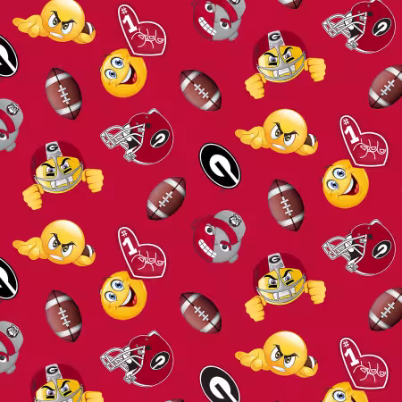 University of Georgia Emoji Fleece