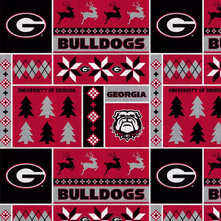 NCAA Georgia Ugly Sweater Fleece