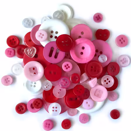 Variety Buttons Hand Bag Tote Bag Love