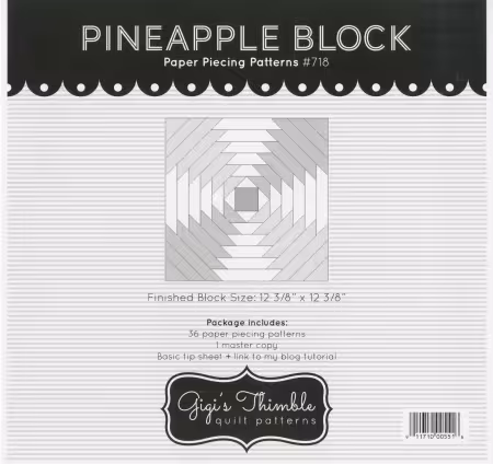 Pineapple Block Paper Piecing Patterns