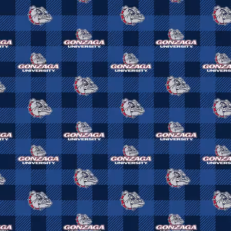 NCAA-Gonzaga Bulldogs Buffalo Plaid Fleece