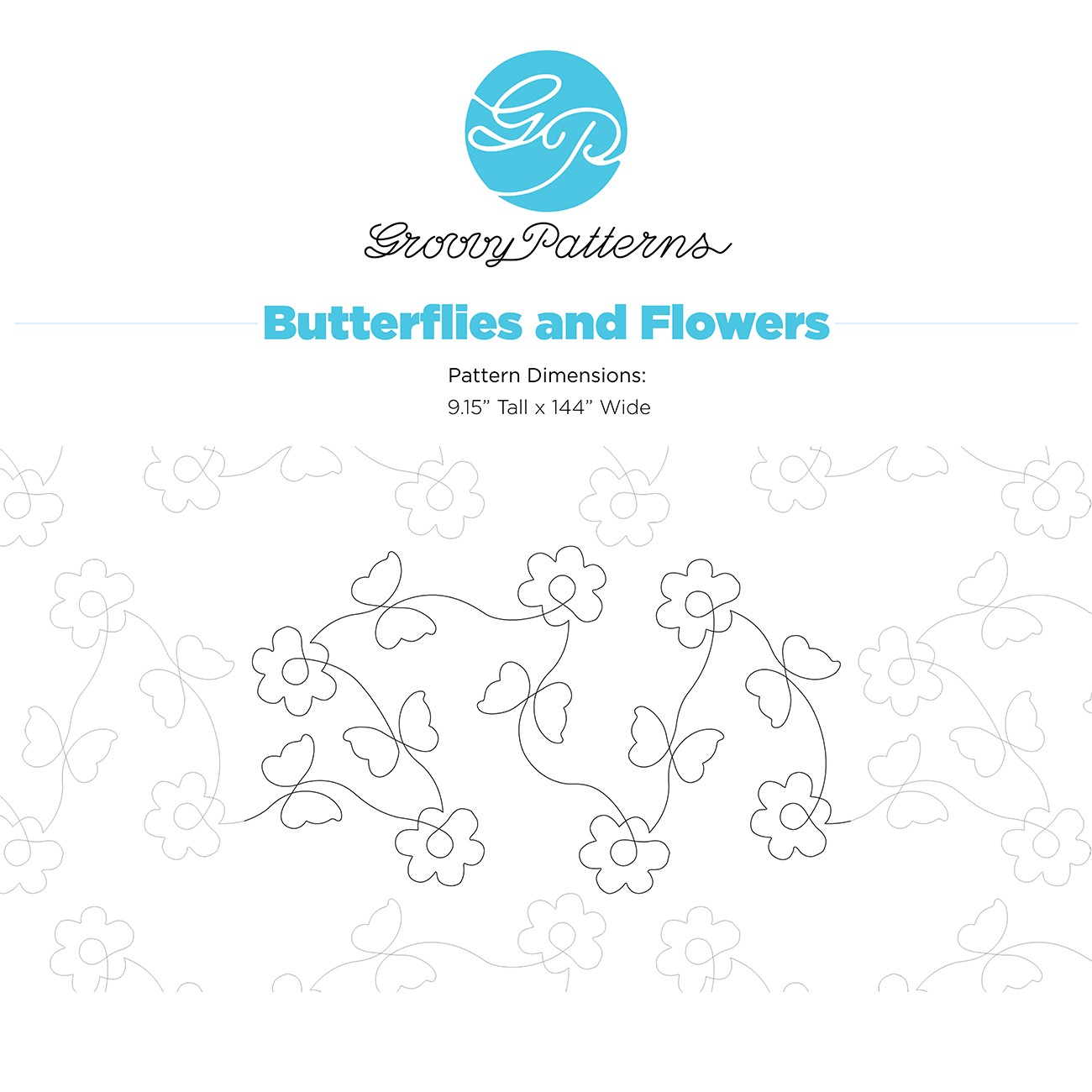 Butterflies and Flowers Paper Pantograph