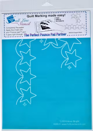 Full Line Stencil Elegant Stars