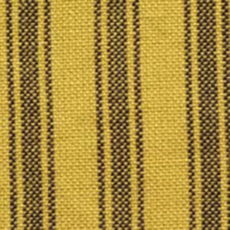 Mustard/Black Ticking Homespun