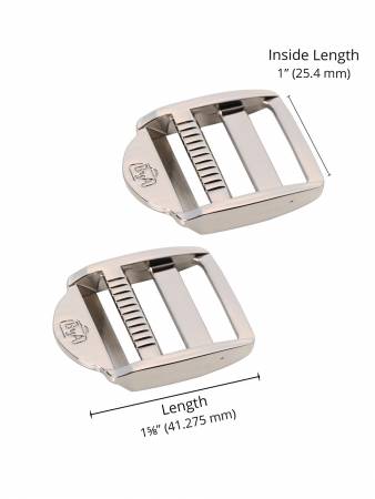 1in Strap Adjuster Nickel Set of Two