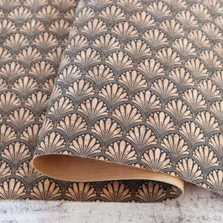 Deco Fans Cork 1/2yds