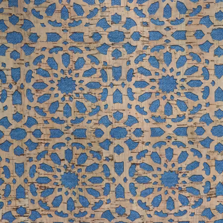 Denim Backed Mandala Pro Lite Cork 1/2 yard