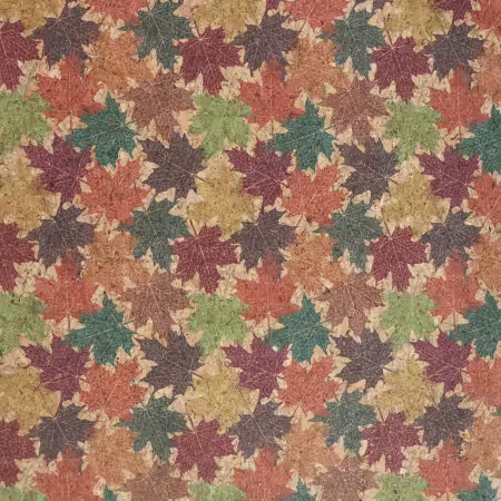 Maple Leaves Pro Cork 1/2 Yard