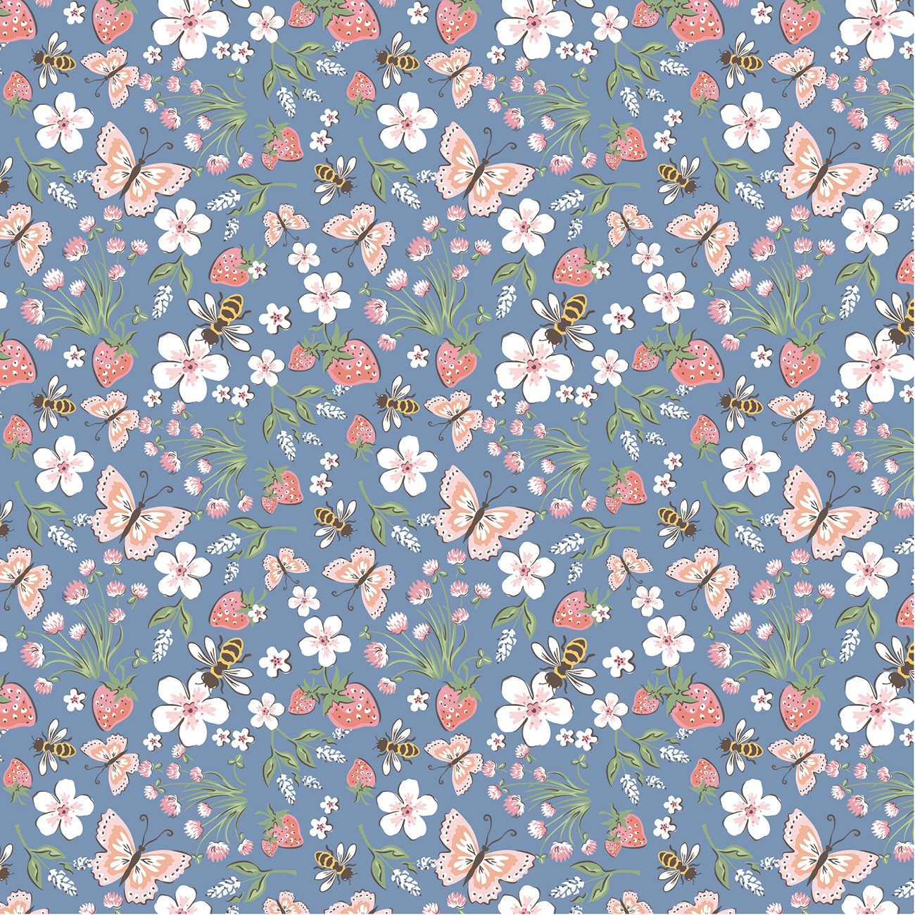 Blue Honeybee Meadow