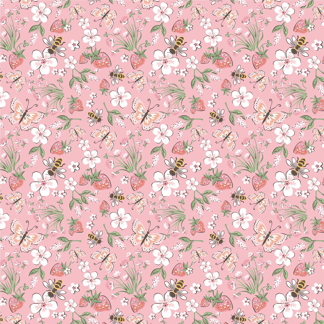 Pink Honeybee Meadow