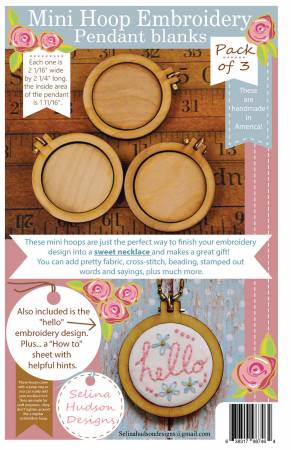 Mini Hoop pendant Blanks