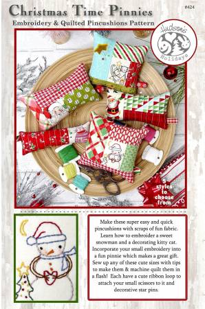 Christmas Time Pinnie Embroidery & Pincushion