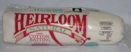 Batting Heirloom Natural Unbleached Cotton 45in x 60in