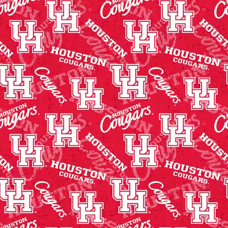 NCAA-Houston Cougars Tone on Tone Cotton