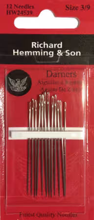 Richard Hemming Darners Needle Assorted Sizes 3-9 12ct