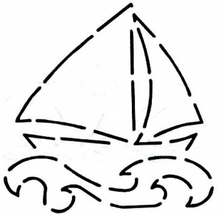 Quilt Stencil Dream Boat