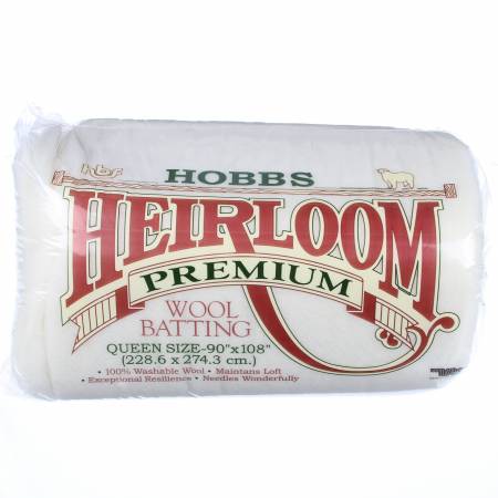 Batting Heirloom 100% Wool 90in x 108in