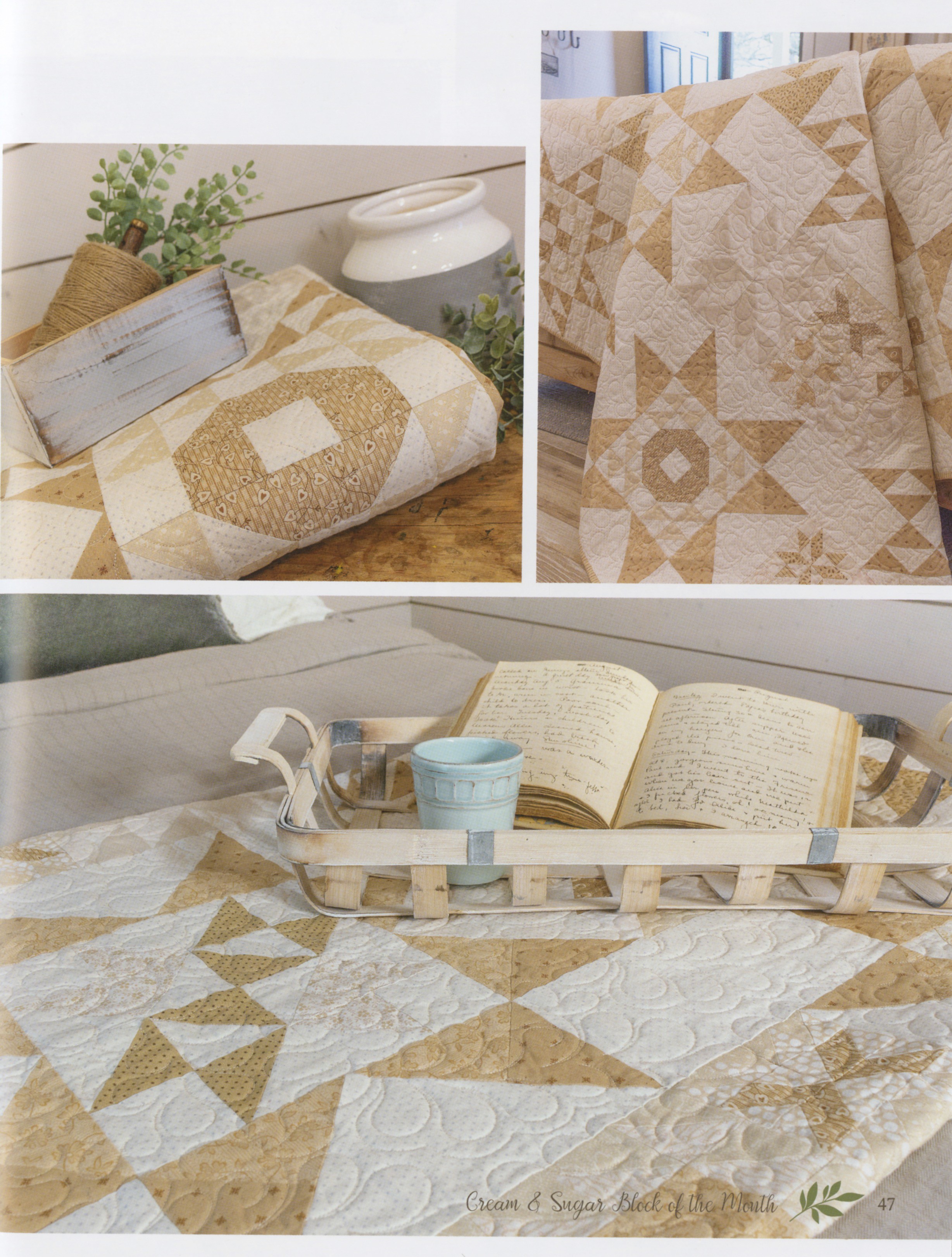 Cream & Sugar Block Of The Month By Sitar, Edyta