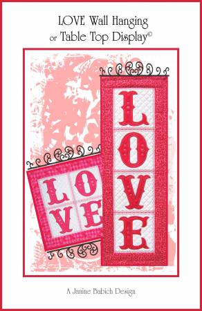CD LOVE Wall Hanging & Table Top Display Machine Embroidery