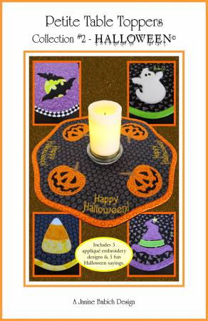 Petite Table Toppers Col 2 -Halloween Machine Embroidery