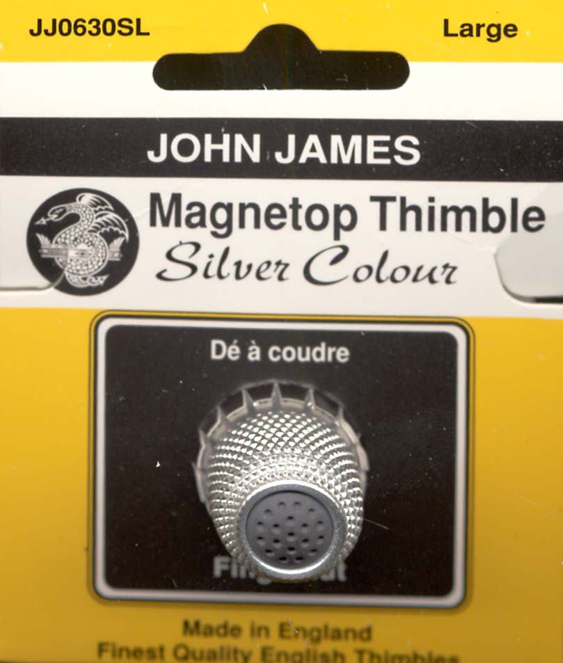 Magnet Top Thimble Silver Size Large