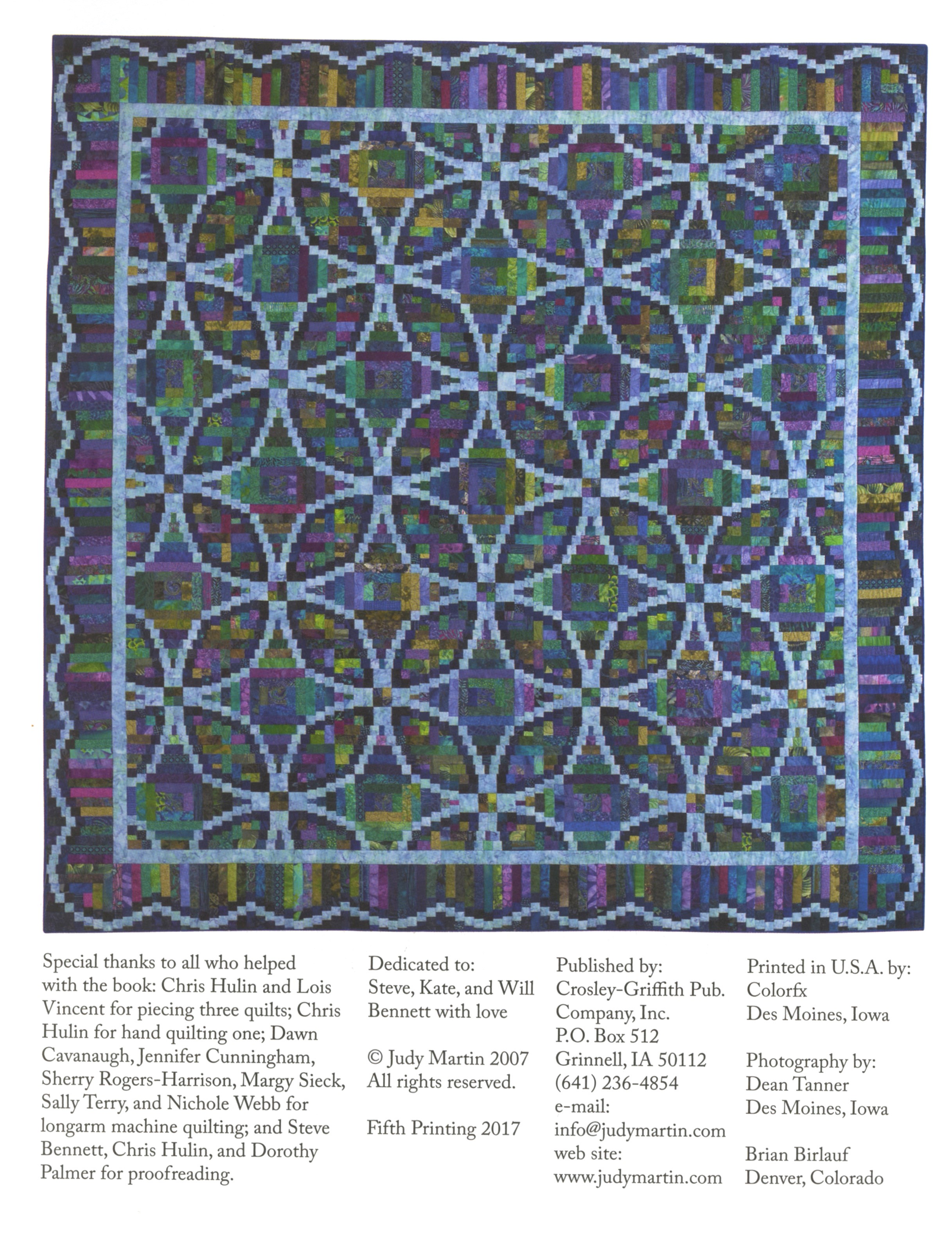 Judy Martin's Log Cabin Quilt Book By Martin, Judy