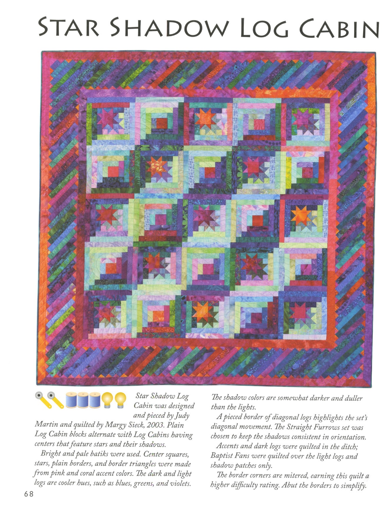 Judy Martin S Log Cabin Quilt Book By Martin Judy