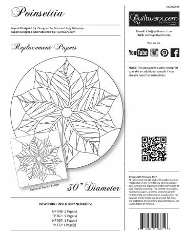 Poinsettia Replacement Papers