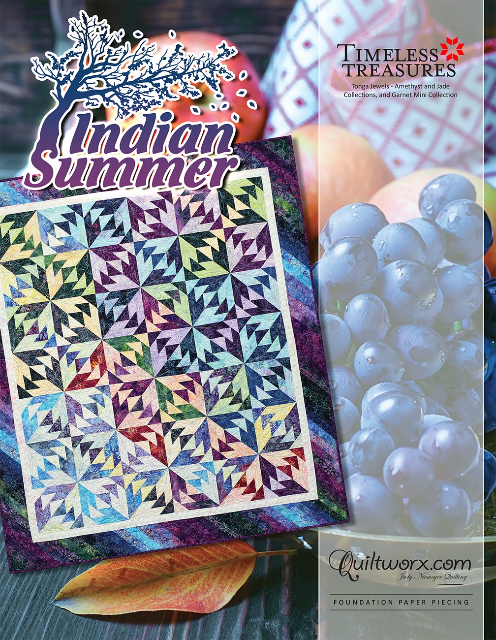 Quiltworx Judy Niemeyer Quilting JNQ00254P1 Summer Solstice Queen Pattern