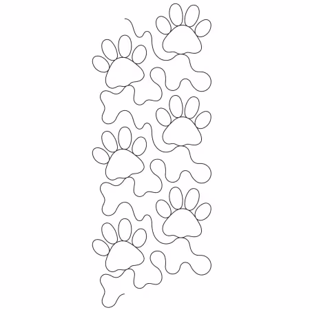 4in Puppy Paws Stencil