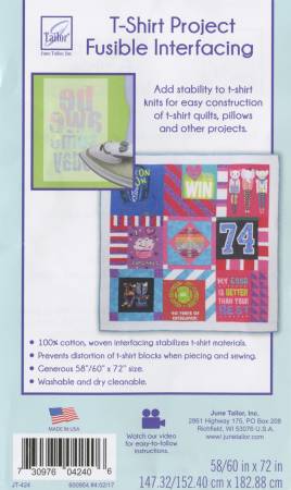 t shirt quilt fusible interfacing